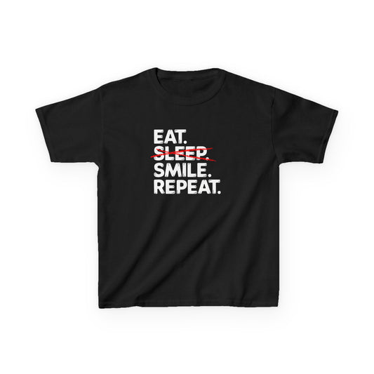 Eat, Sleep, Smile - Kids Tee
