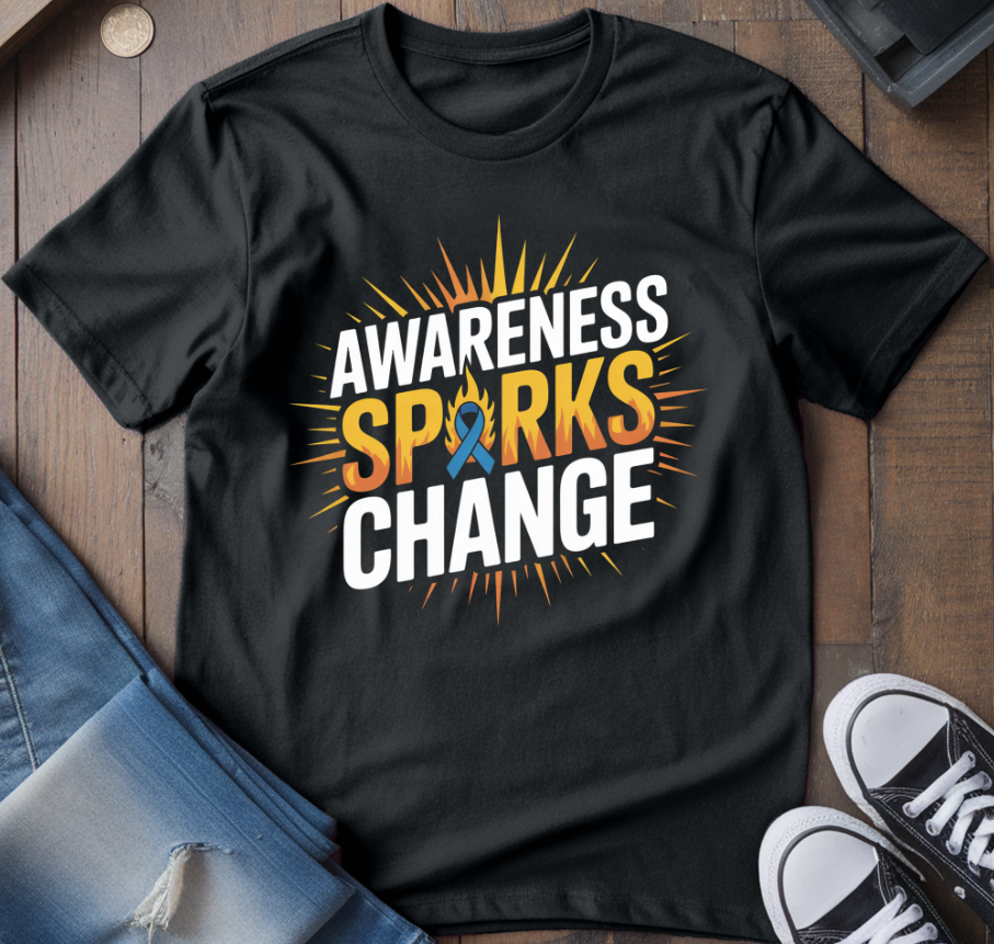 Awareness Sparks Change T-Shirt
