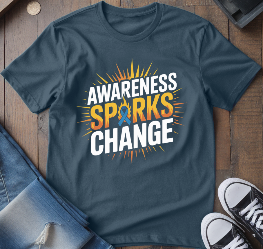 Awareness Sparks Change T-Shirt