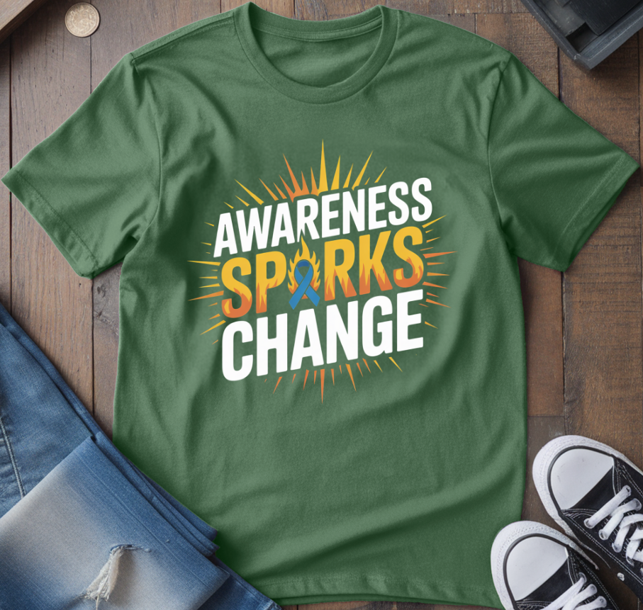 Awareness Sparks Change T-Shirt