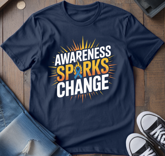 Awareness Sparks Change T-Shirt