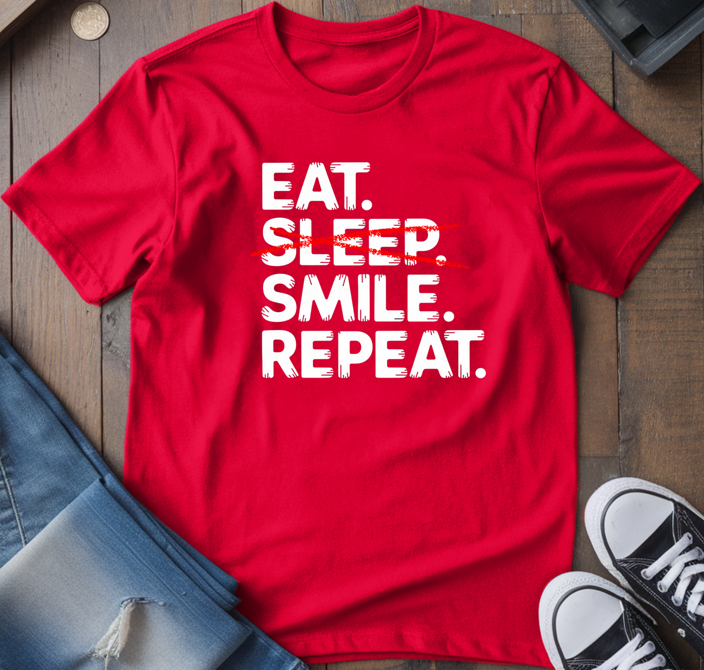 Eat. Sleep. Smile. T-Shirt