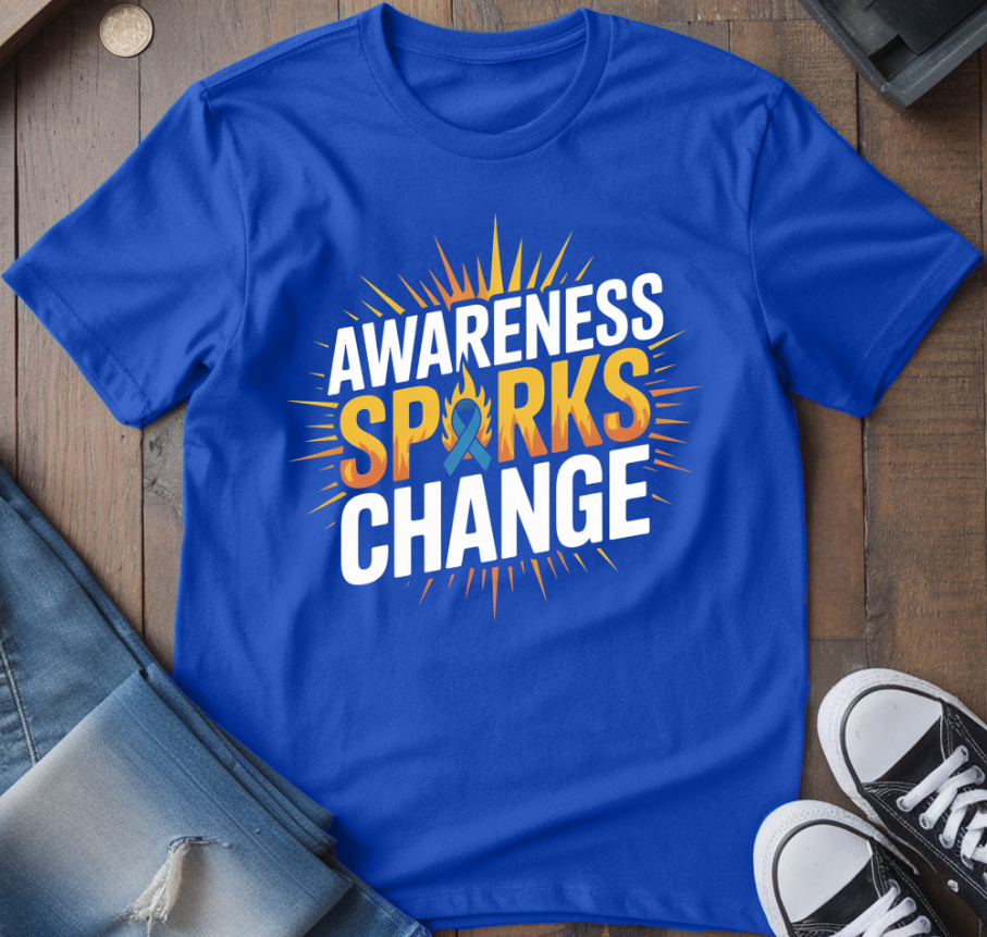 Awareness Sparks Change T-Shirt