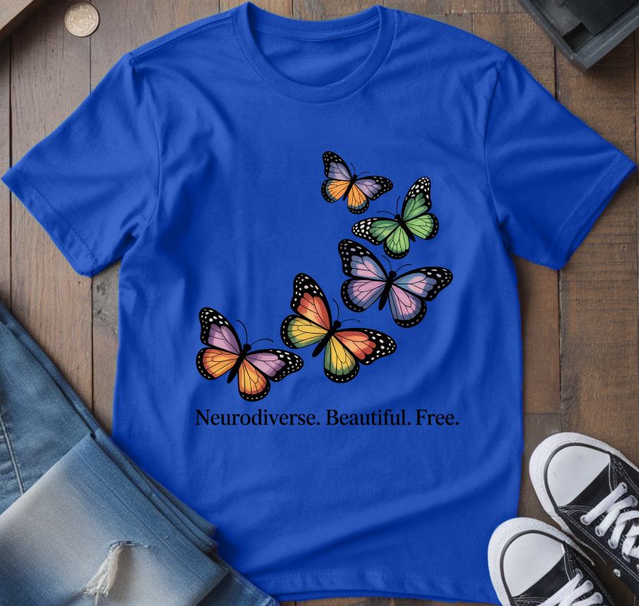 Neurodiverse. Beautiful. Free T-Shirt