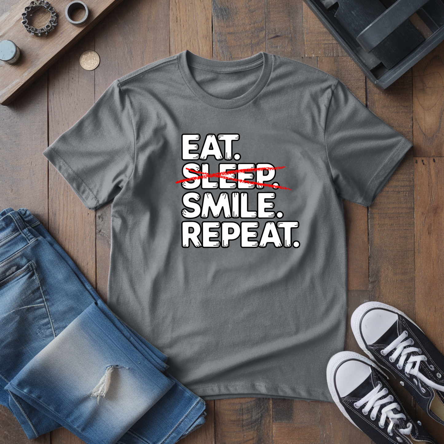 Eat. Sleep. Smile. T-Shirt