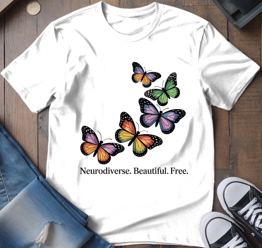 Neurodiverse. Beautiful. Free T-Shirt