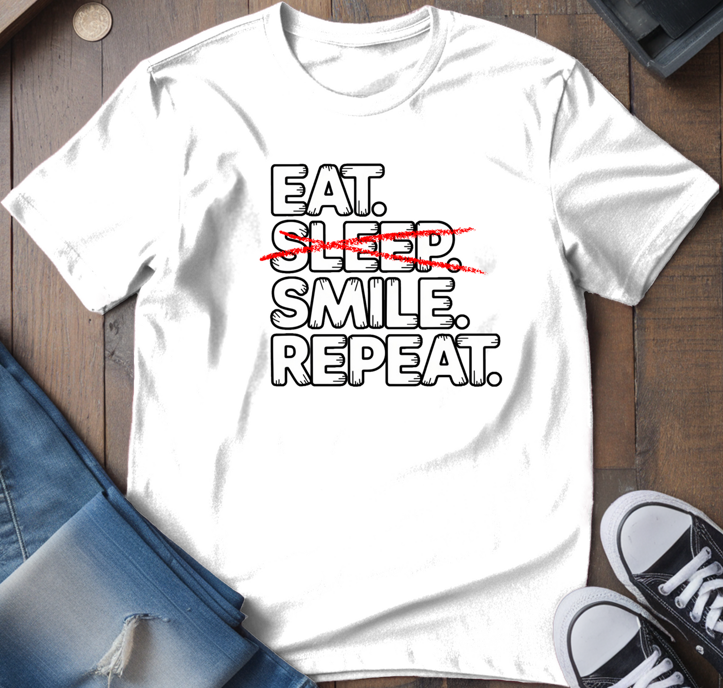 Eat. Sleep. Smile. T-Shirt