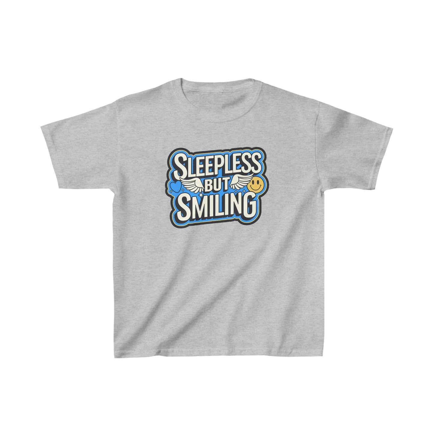 Sleepless But Smiling Kids T-Shirt