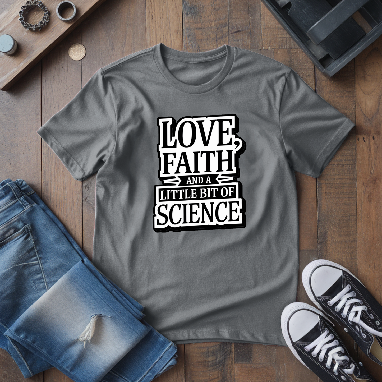 Love, Faith & Science T-Shirt