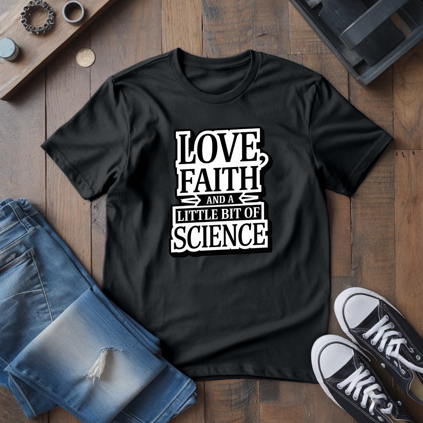 Love, Faith & Science T-Shirt