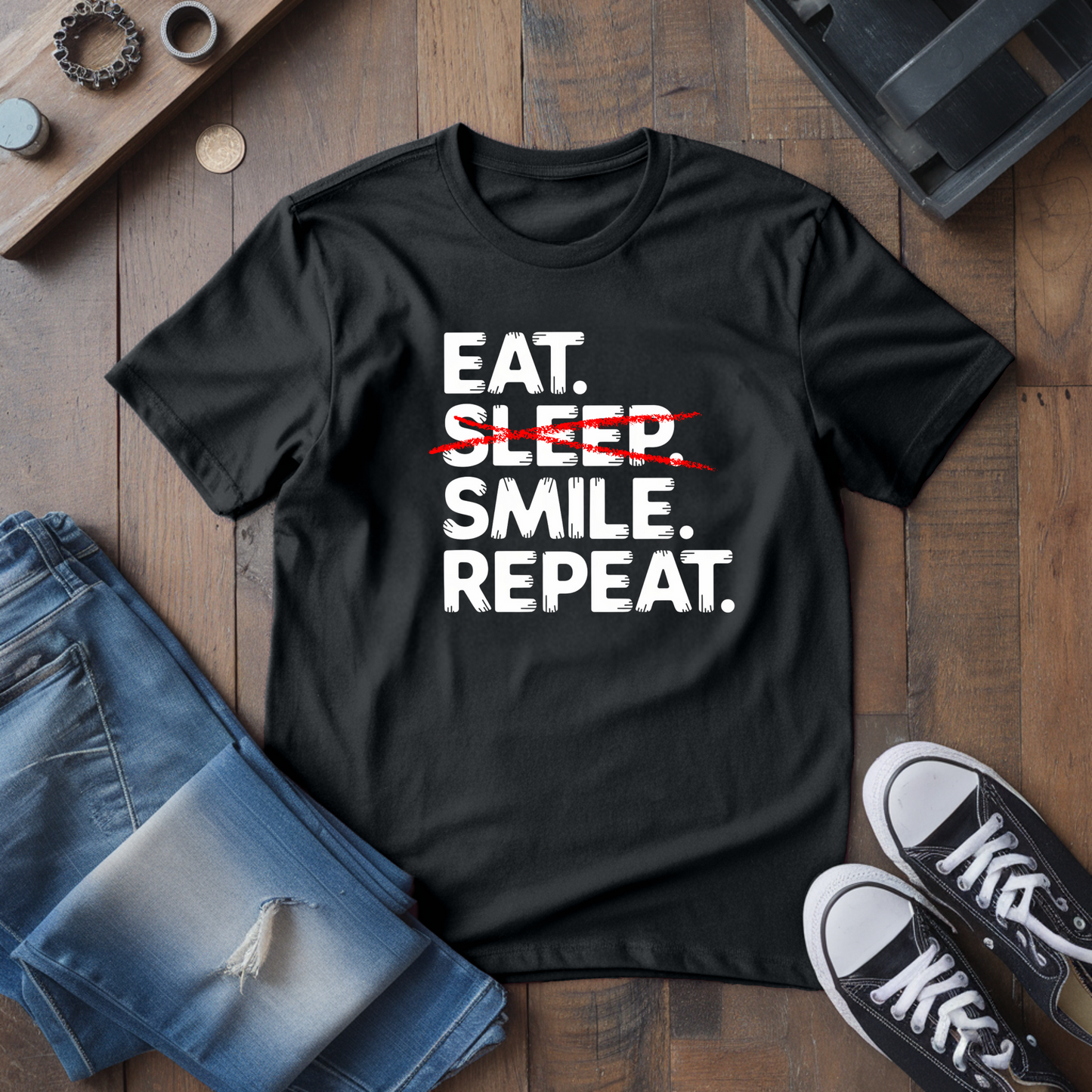 Eat. Sleep. Smile. T-Shirt