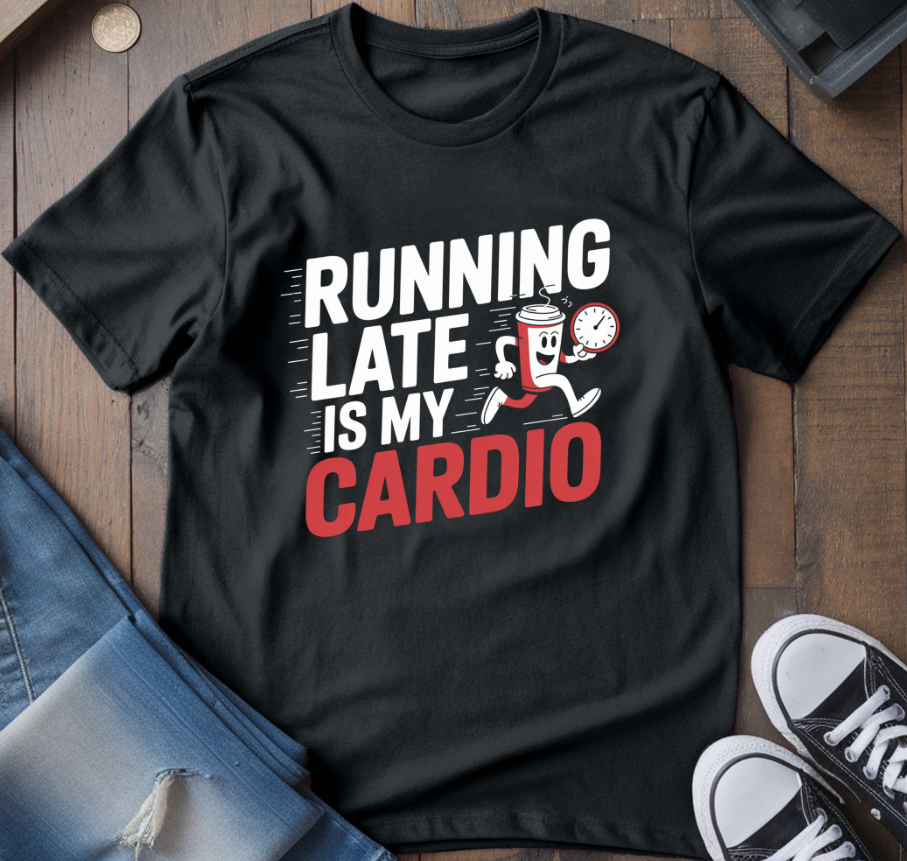 Running Late Is My Cardio T-Shirt