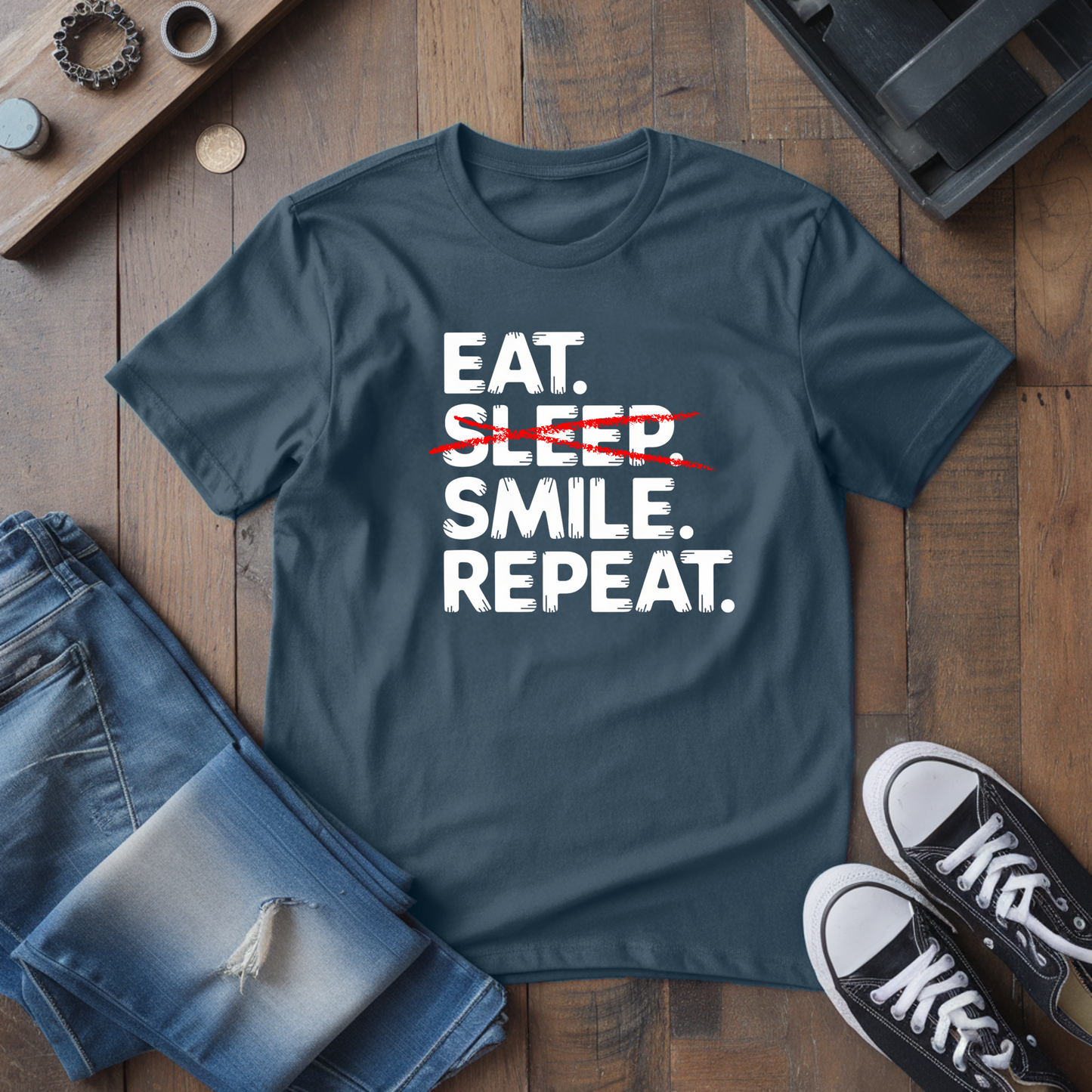 Eat. Sleep. Smile. T-Shirt