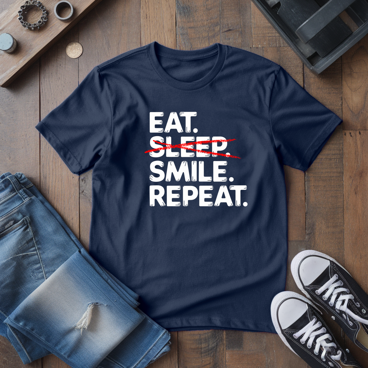 Eat. Sleep. Smile. T-Shirt