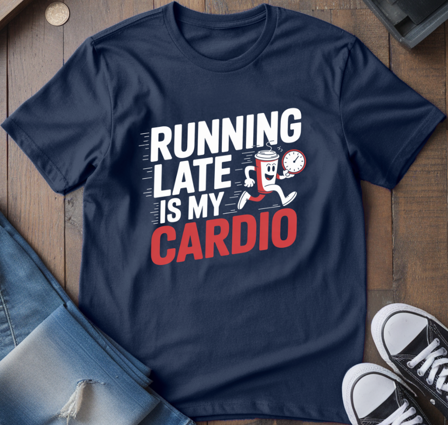 Running Late Is My Cardio T-Shirt