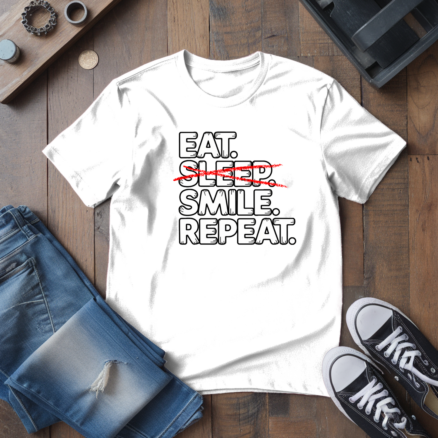 Eat. Sleep. Smile. T-Shirt