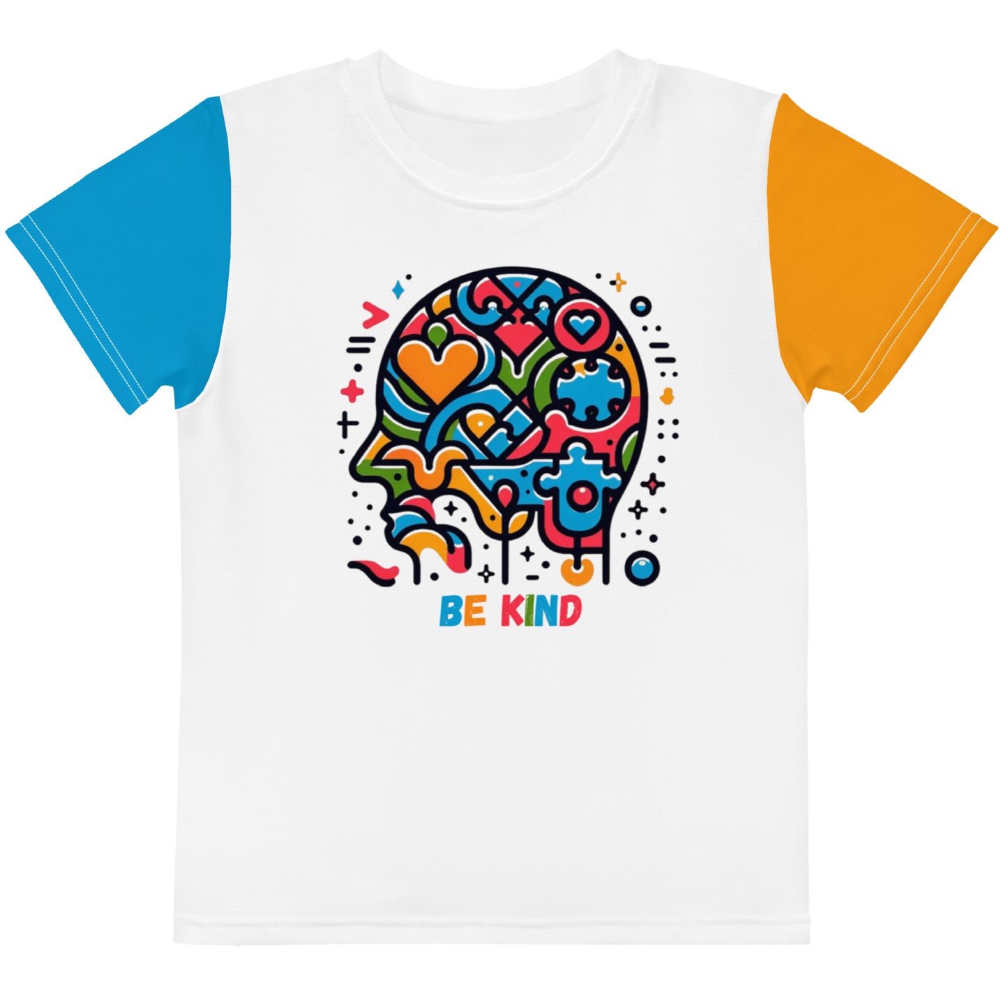 BE KIND - Colorful Kids Crew Neck T-Shirt