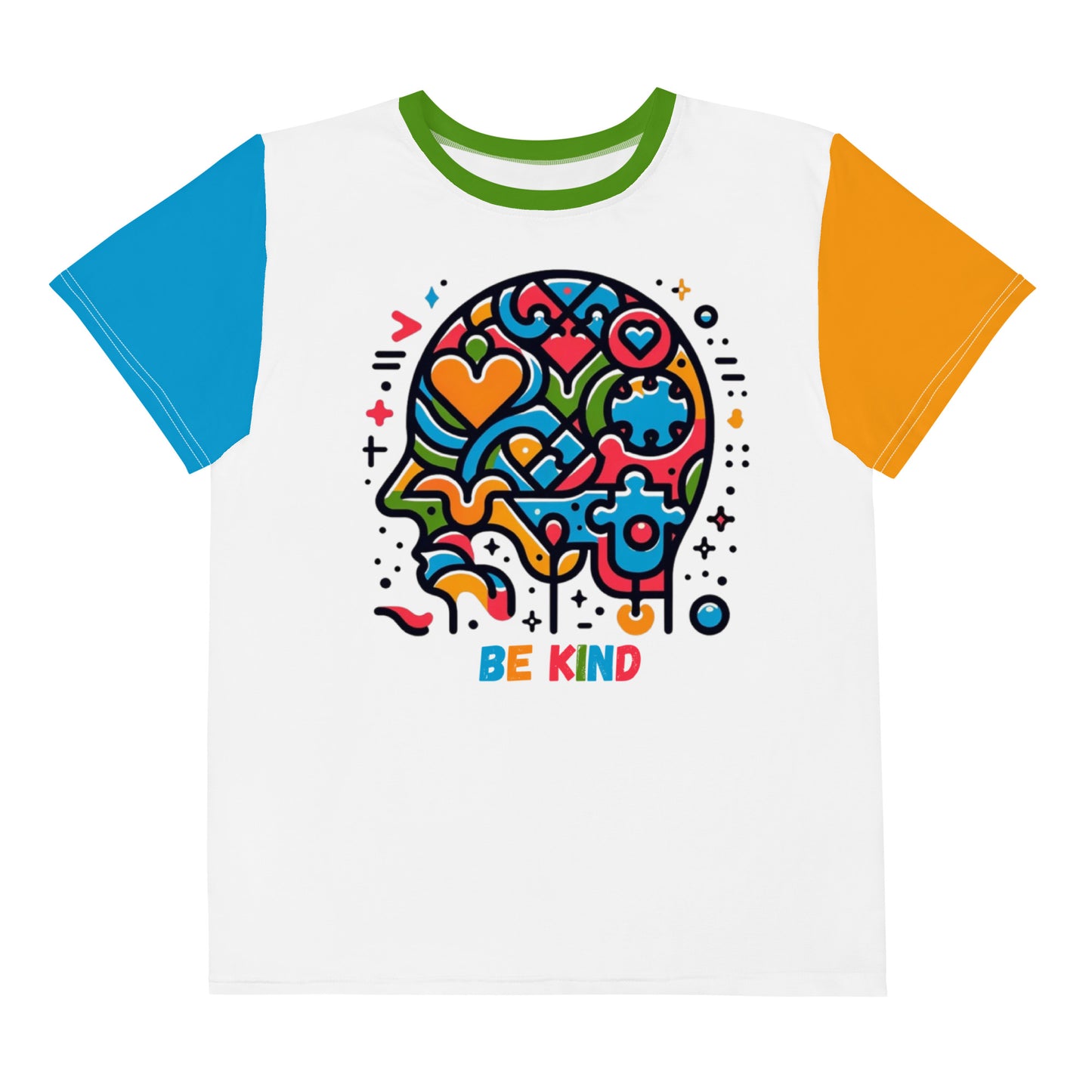 BE KIND - Colorful Youth (Big Kids) Crew Neck T-shirt