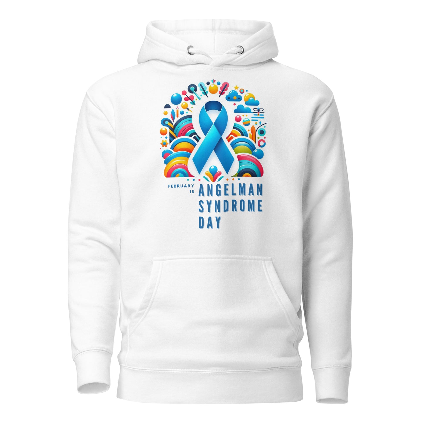 Angelman Syndrome Day - White Hoodie