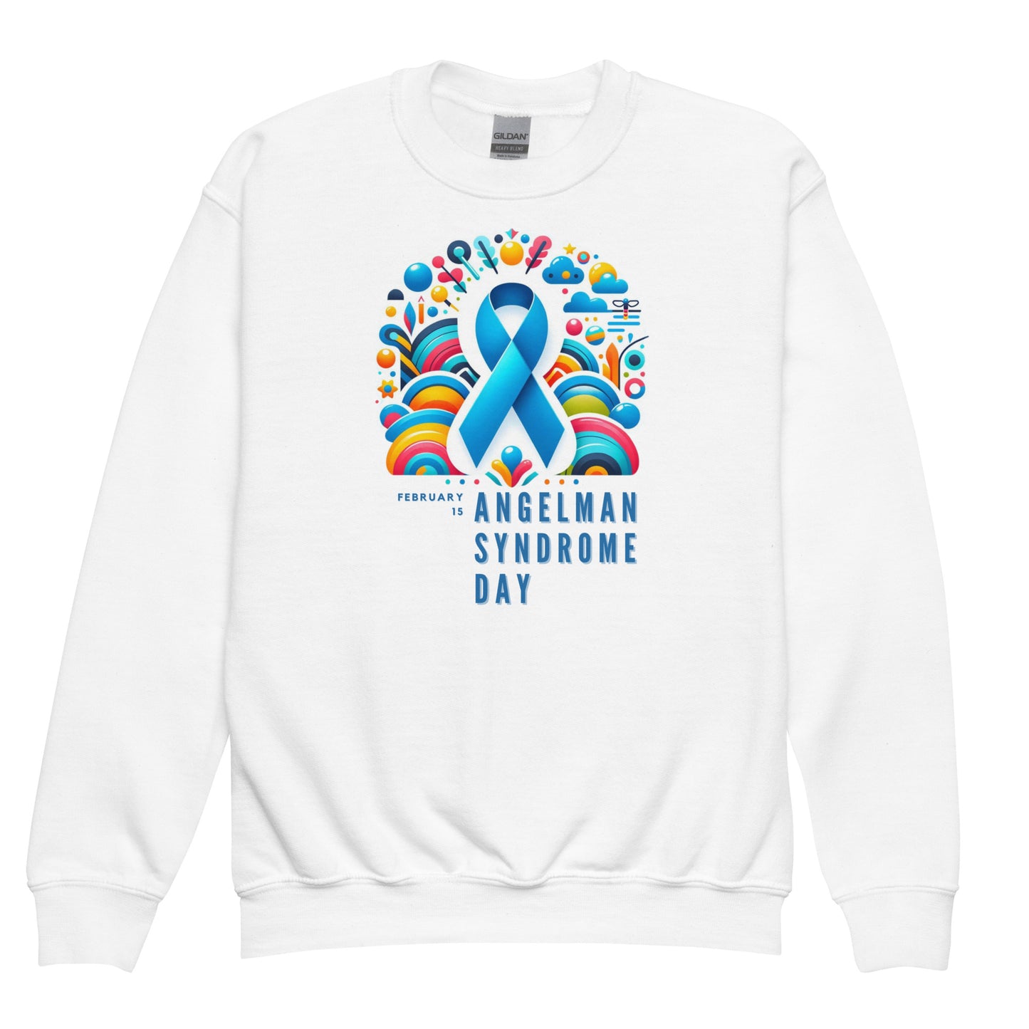 Angelman Syndrome Day - Youth Crewneck Sweatshirt